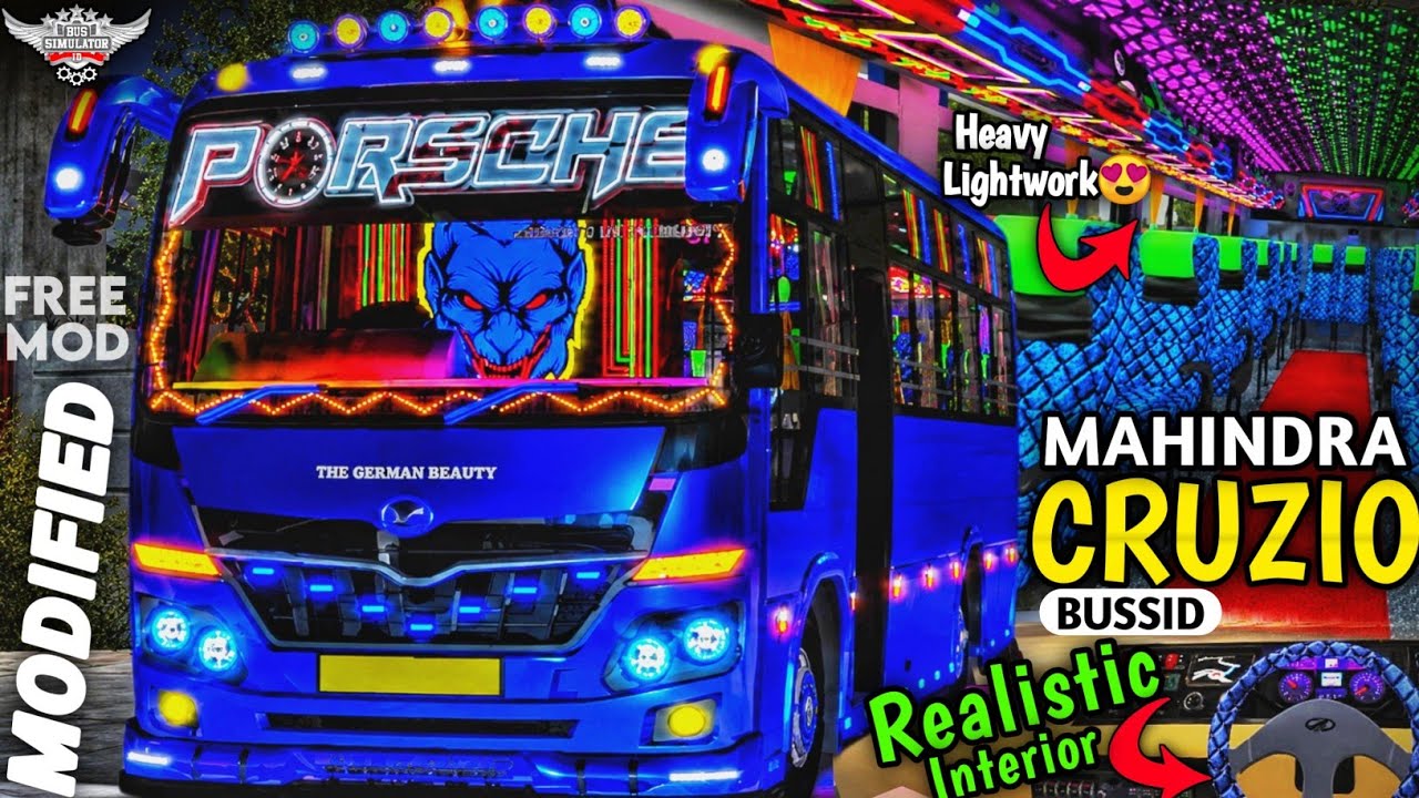 New MODIFIED CRUZIO MOD For Bus Simulator Indonesia | Free Mod | New Bus Mod | #bussidmods