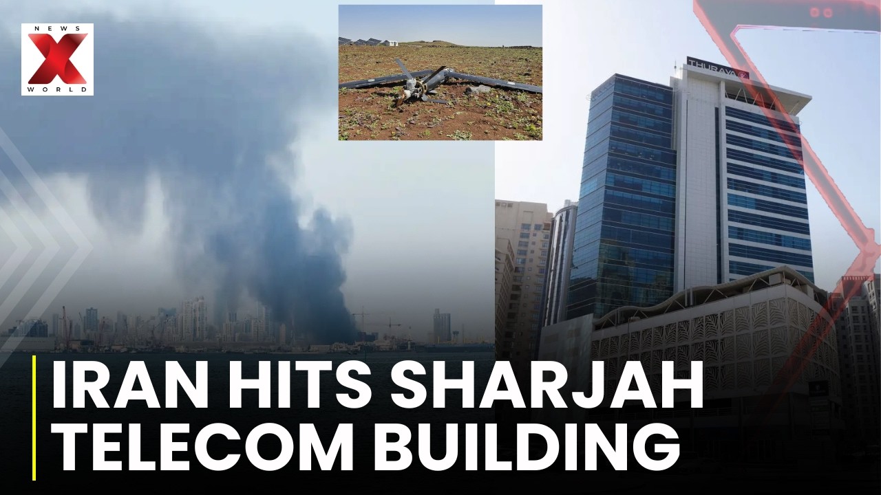 Iranian Drone Hits Thuraya Telecom Building In Sharjah, No Casualties Reported | NewsX World
