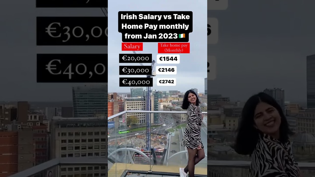 Irish Take Home Salary 2023. @aatiyaineurope  #irelandlife #irishjob #tax #taxback