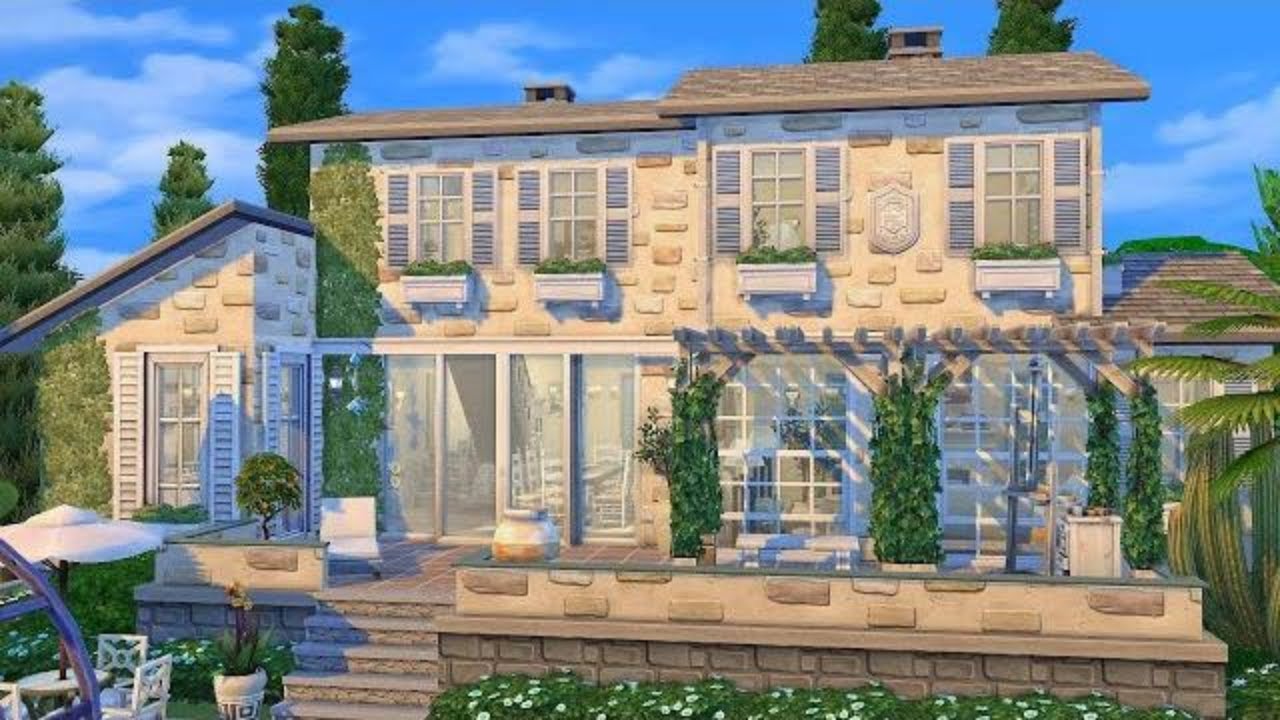 RUSTIC PROVENCE HOUSE 🌴 🏡 The Sims 4 / Speed Build / no CC