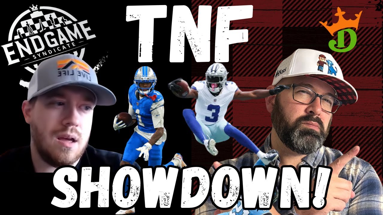 NFL DFS DraftKings Showdown Picks Early Strategy Cowboys-Lions Thursday Night Football Lineups