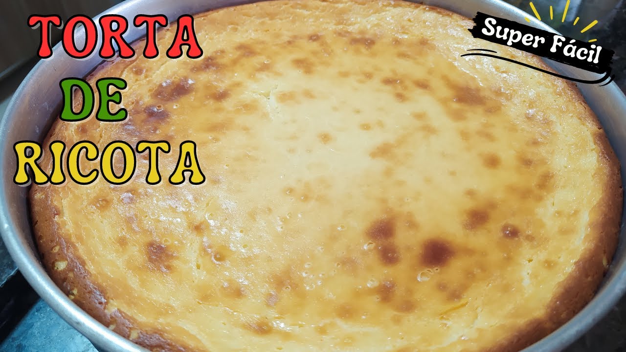 TORTA de RICOTA de LIQUIDIFICADOR bem FÁCIL e SIMPLES de fazer! Fica uma DELÍCIA!