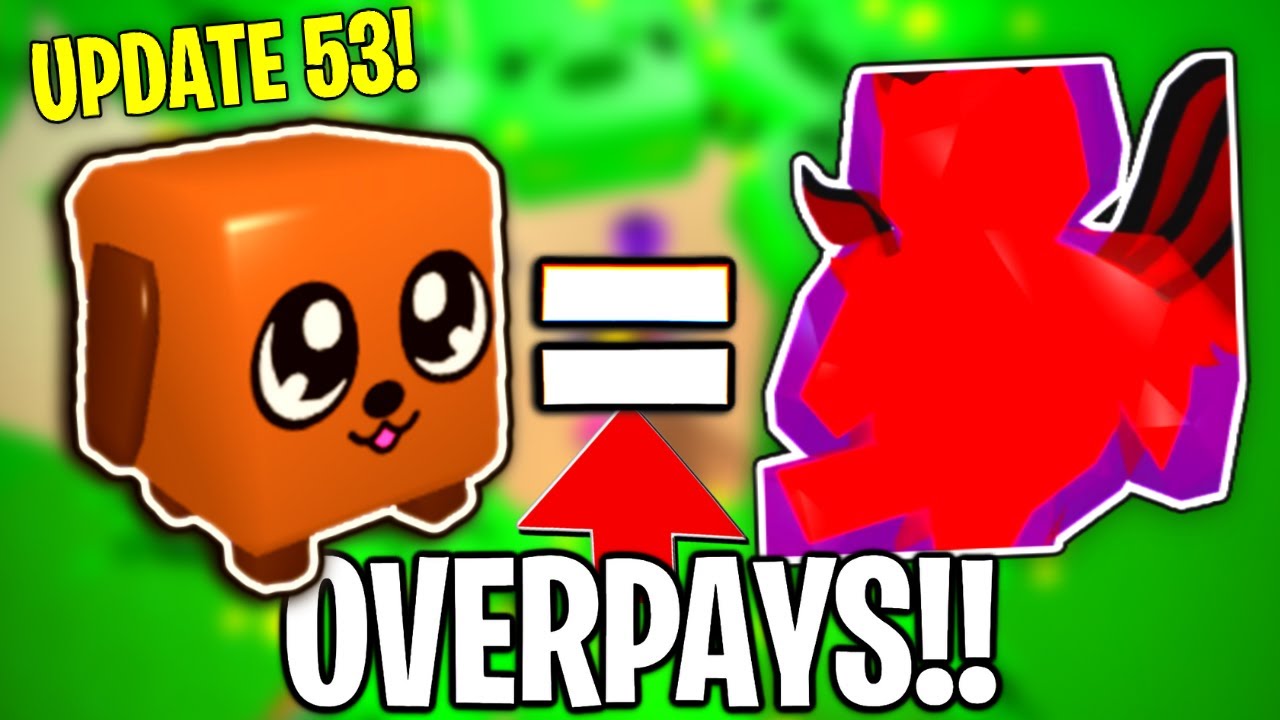 HUGE OVERPAYS IN BGS UPDATE 54!!! *THE BIGGEST OVERPAY TRADES EVER!* - BUBBLE GUM SIMULATOR