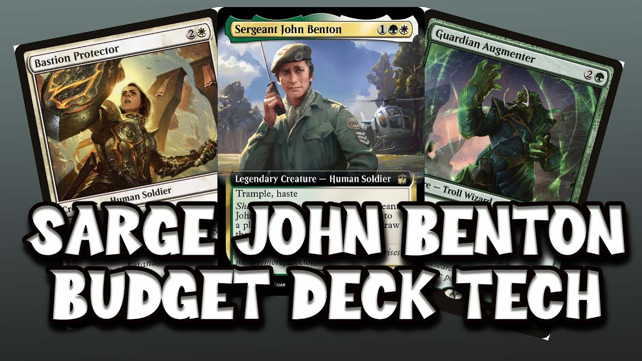 Sergeant John Benton Budget Deck Tech ~ John Benton Reporting for duty ~