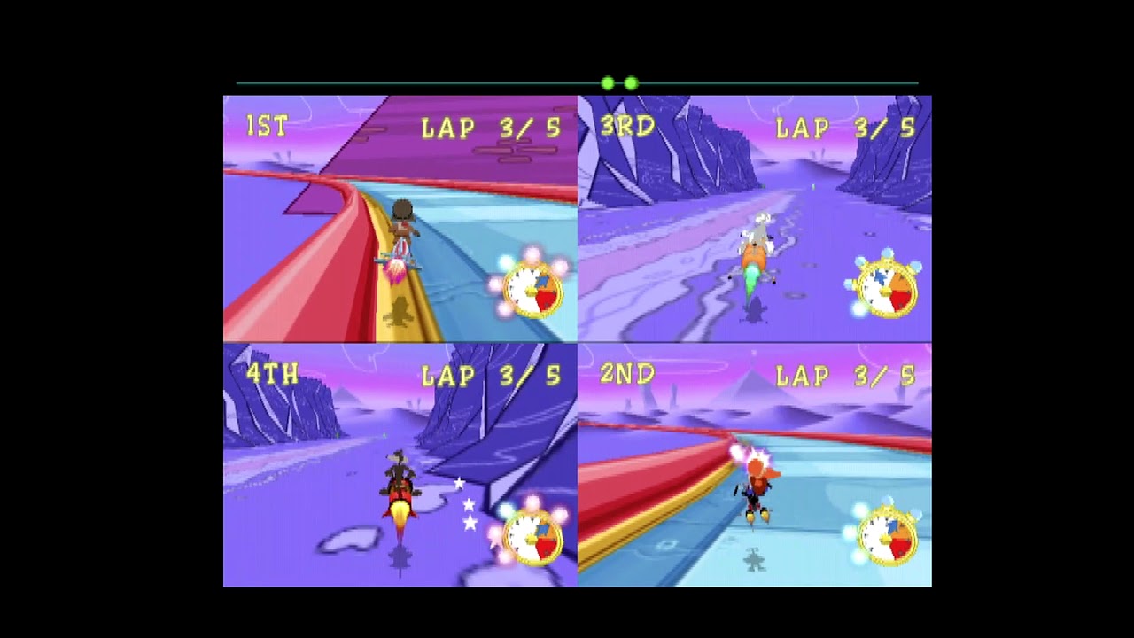 Ep 149 - DCHDMI Dreamcast Gameplay - Looney Tunes Space Race Multiplayer Race 2