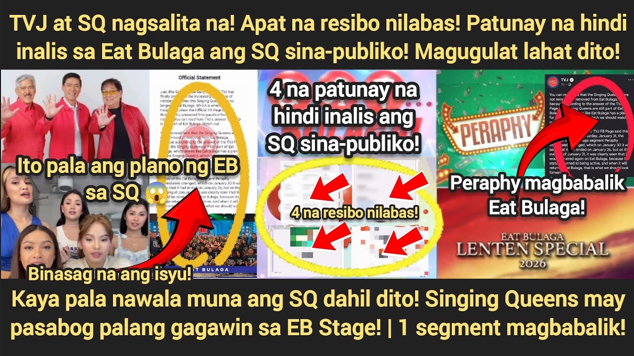 TVJ at SQ nagsalita na! 4 na patunay na di inalis ang SQ sa EB nilabas! | EB may pasabog pala sa SQ!