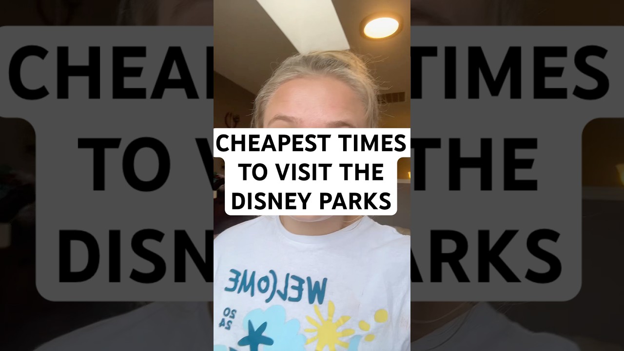 CHEAPEST TIMES TO VISIT DISNEY! #disney #disneyworld #waltdisneyworld #disneyland #disneylandtrip