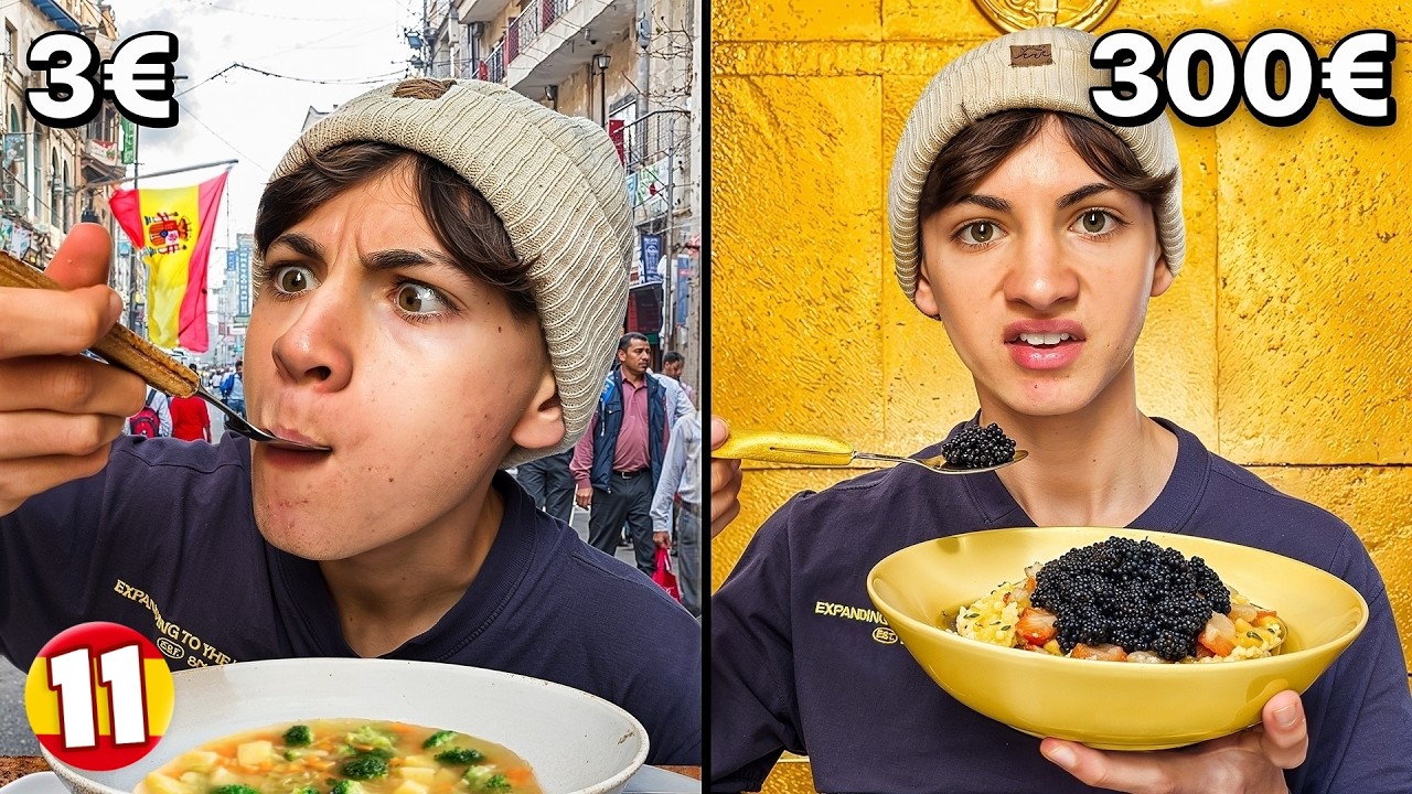 Comiendo En El Restaurante MÁS BARATO Vs MÁS CARO En España 🇪🇦 | En España Pasan Cosas - Ep 11