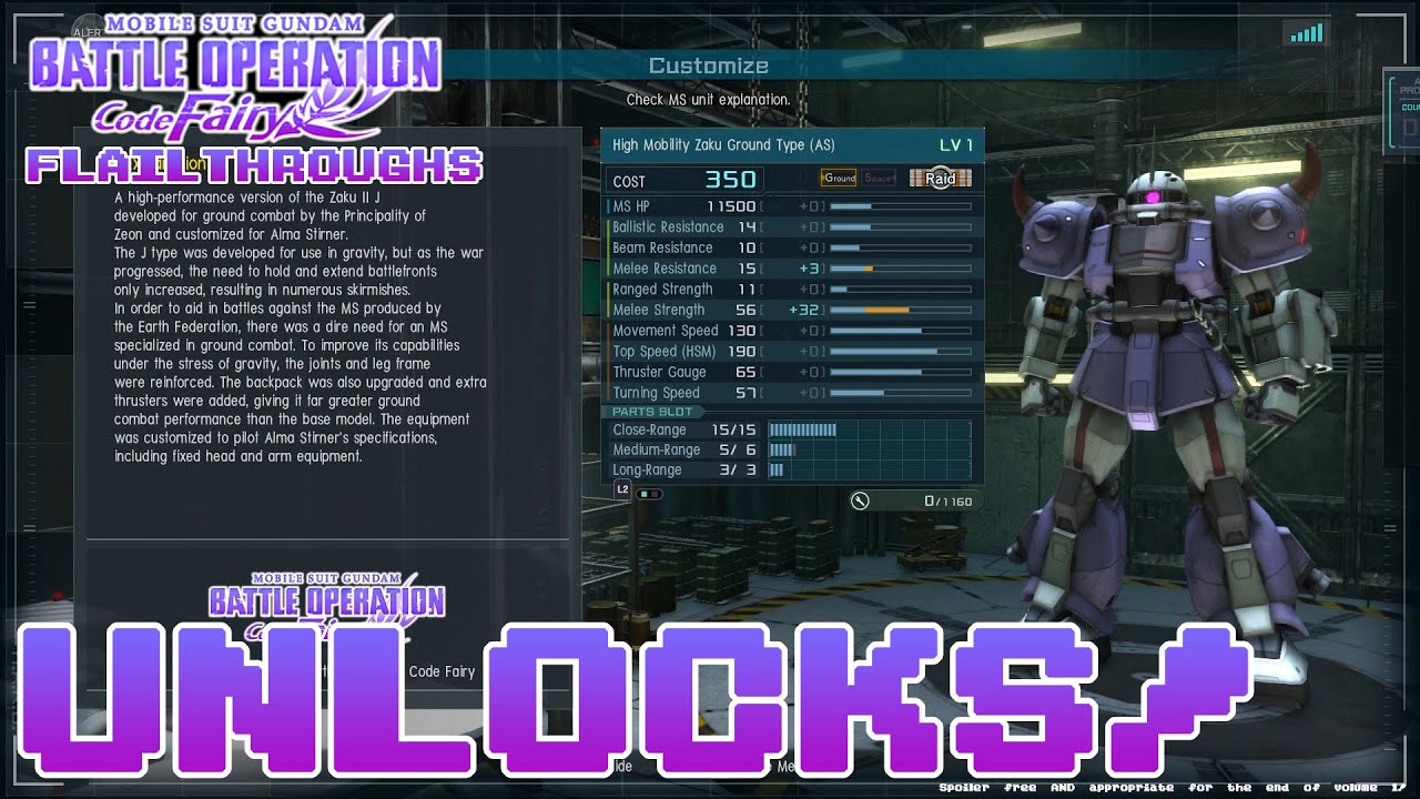 Gundam Battle Operation: Code Fairy - How To Unlock The Bonus Mobile Suits In GBO 2