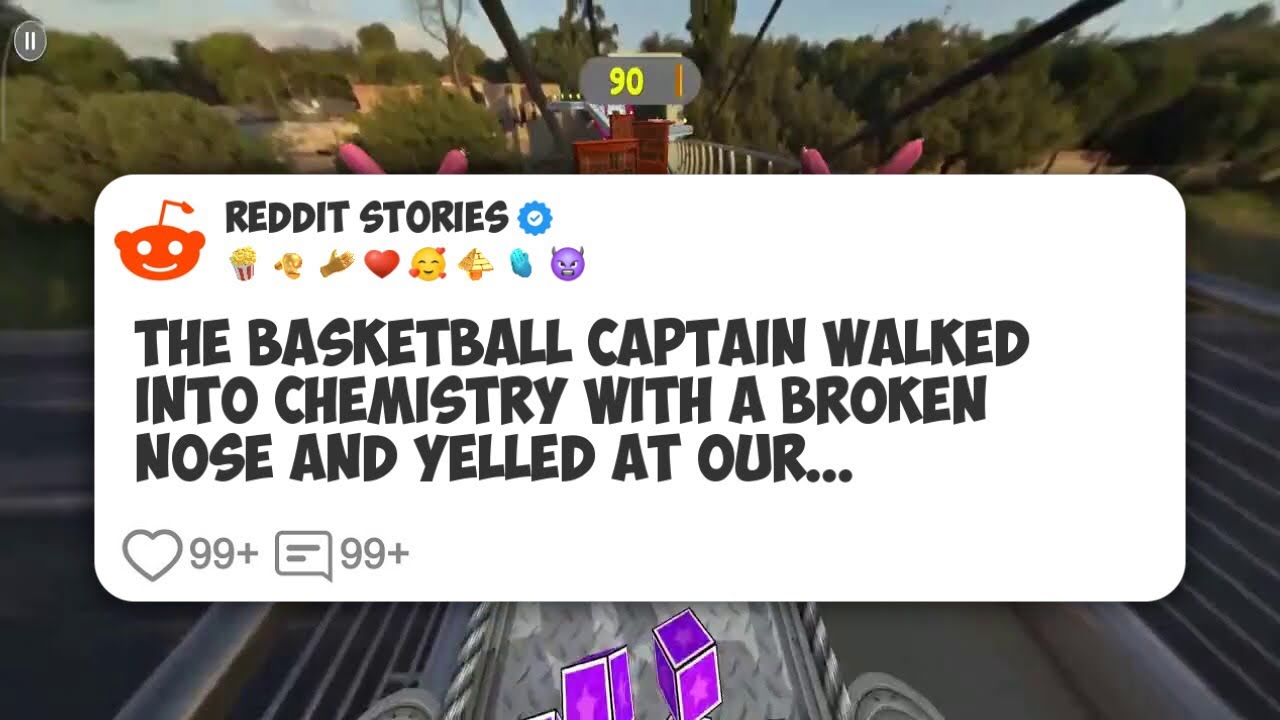 The basketball captain walked into chemistry with a broken nose and yelled at our #reddit 