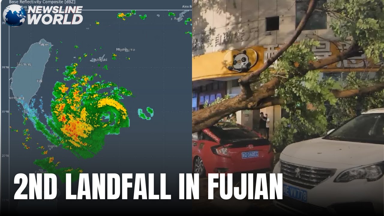 Typhoon Podul makes second landfall in Fujian