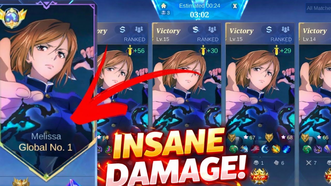 GLOBAL 1 MELISSA 😱 INSANE DAMAGE BUILD!! FULL GAMEPLAY #sakalakabum2 #mlbb 