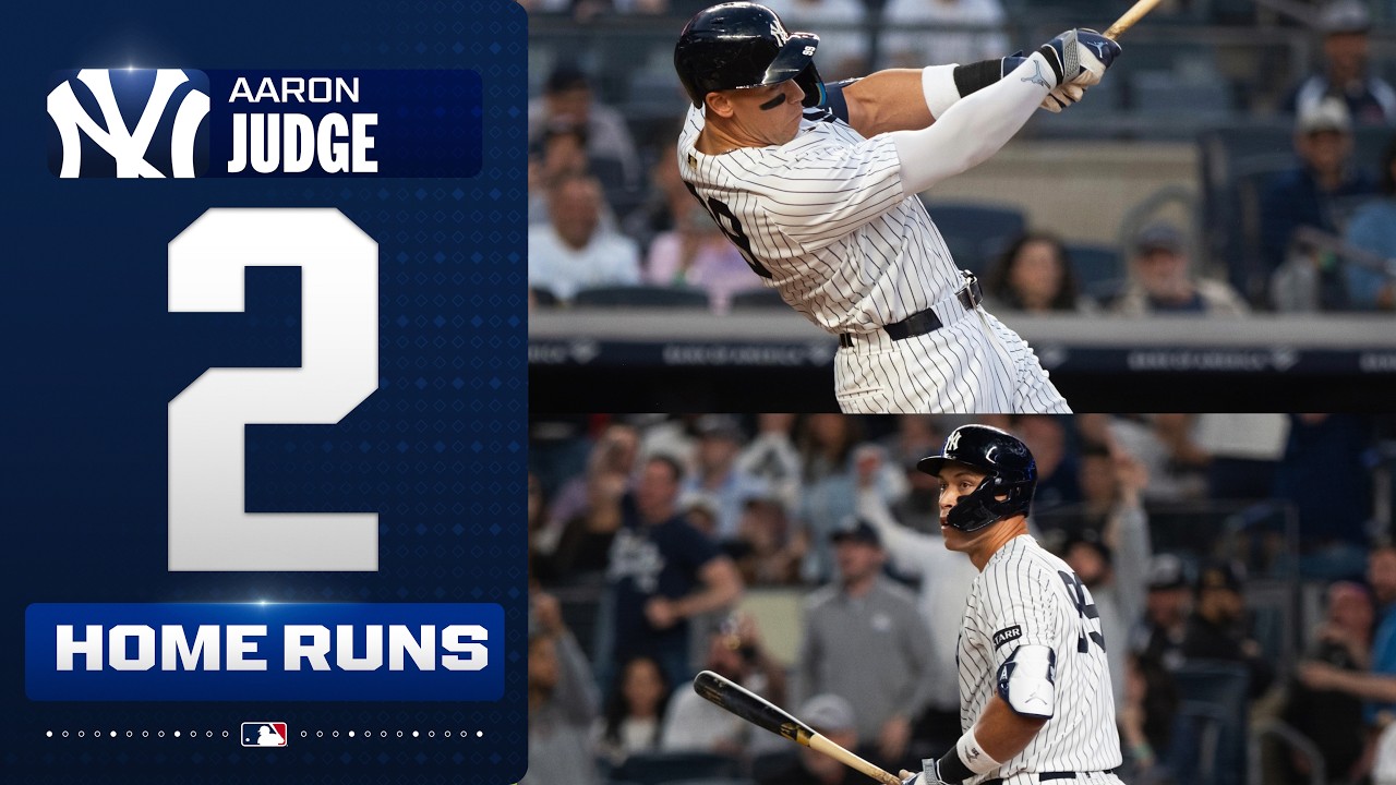 TWO FOR JUDGE! Aaron Judge hits 2 HOMERS for the Yankees! 🧑&zwj;⚖️🔥 | MLB Highlights