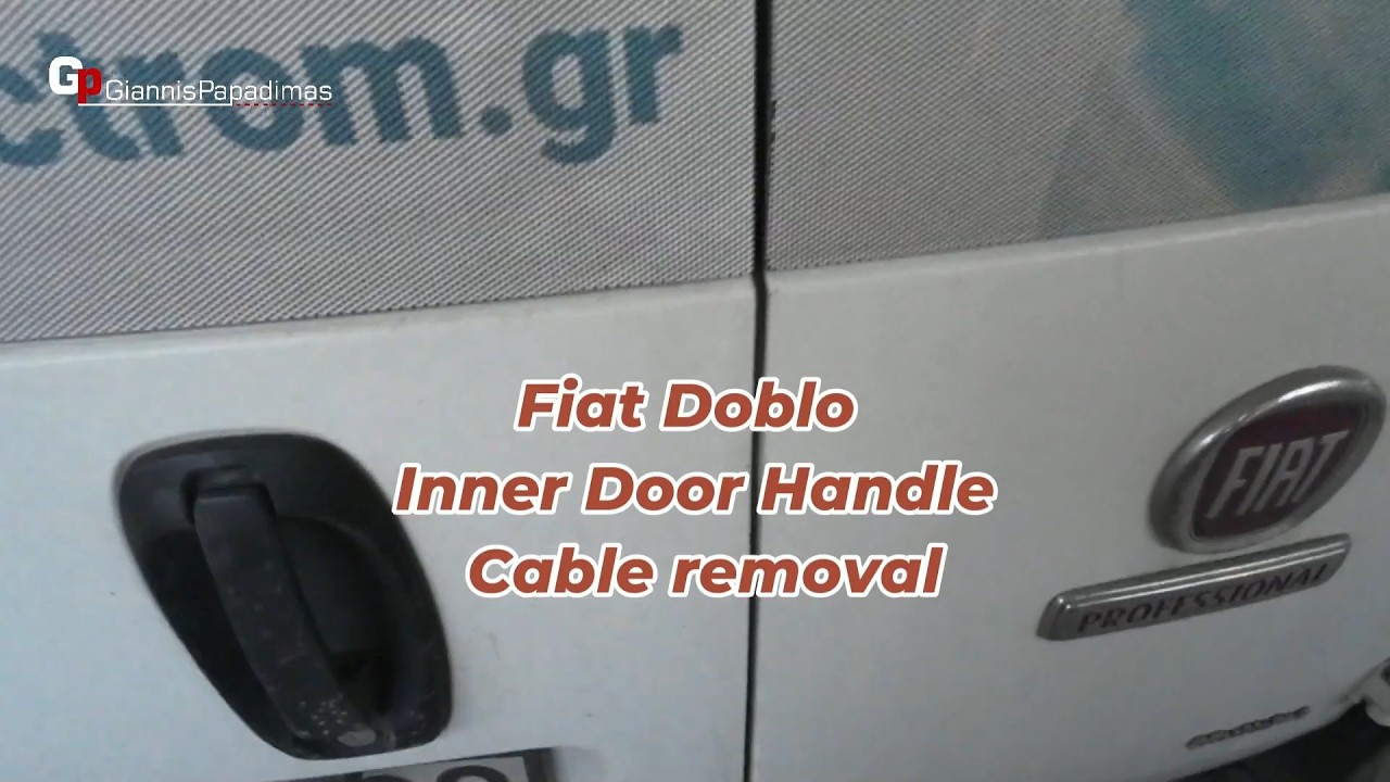 Fiat Doblo  Inner Door Handle Cable removal