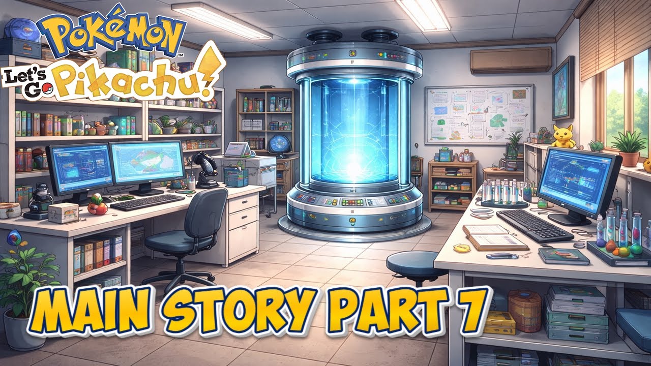 Pokémon Let’s Go Pikachu -  Rival a záchrana Billa 5/6 / 1080p 60fps / CZ Záznam Streamu / # 7