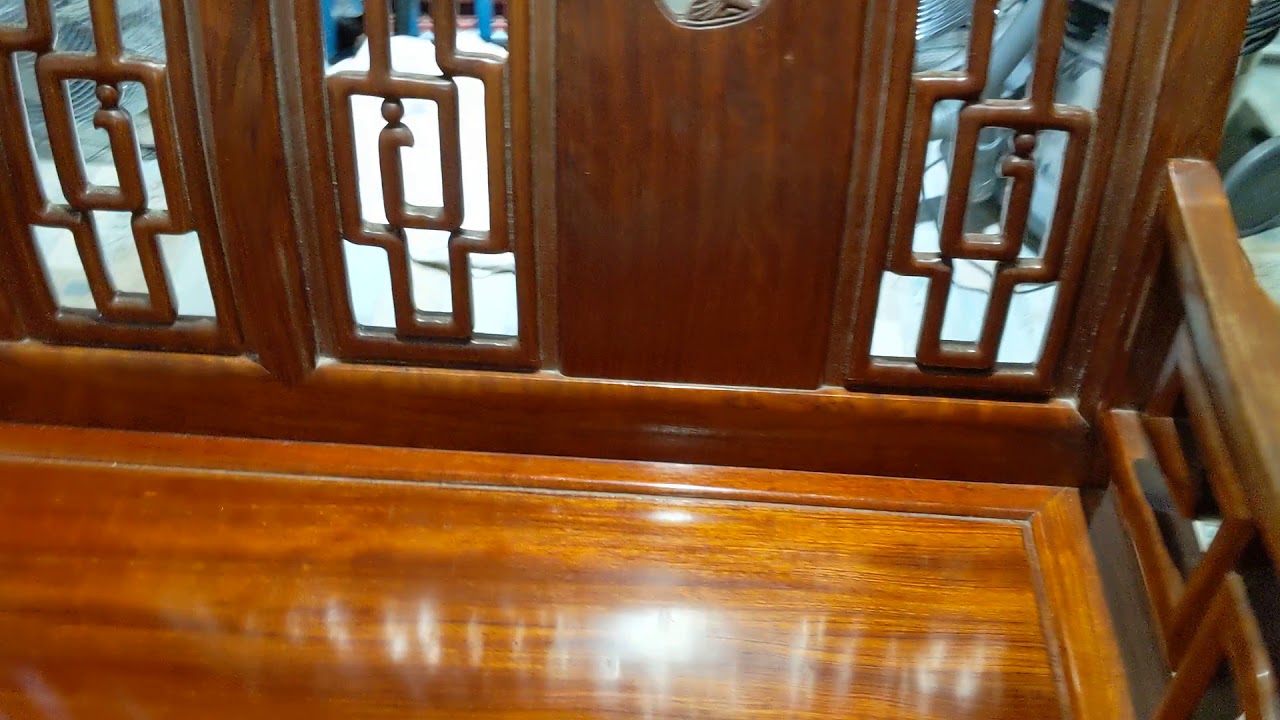 花梨木三座位梳化