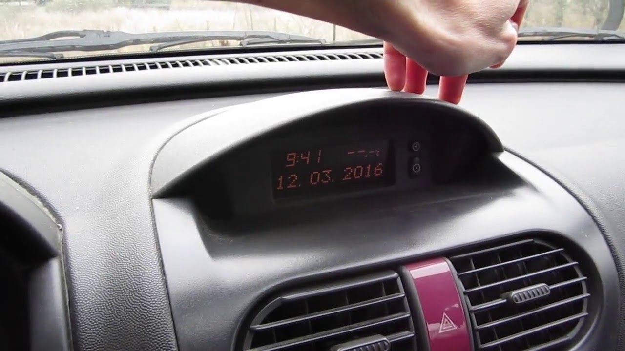 Opel Corsa C outside temperature sensor replacement