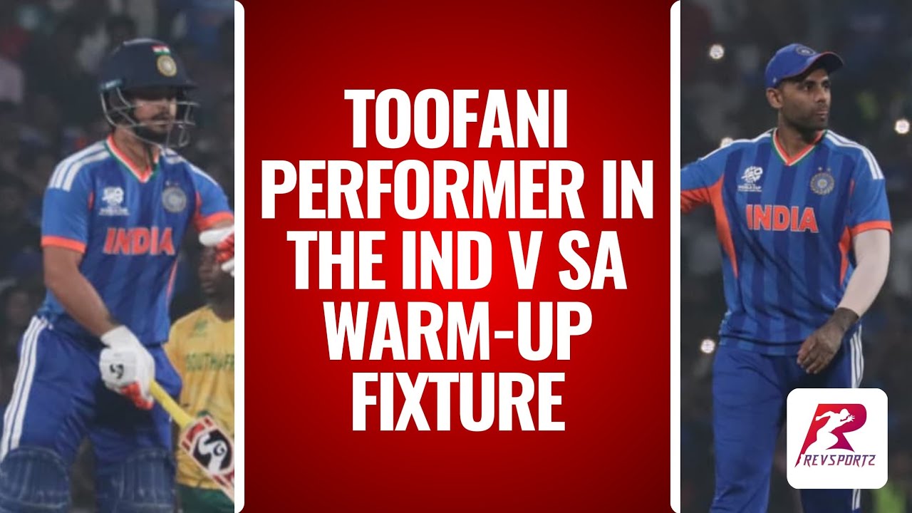 Who was India's Toofani performer in the warm-up fixture against SA?