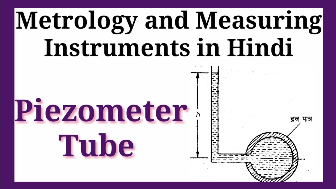 piezometer - piezometer tube in hindi