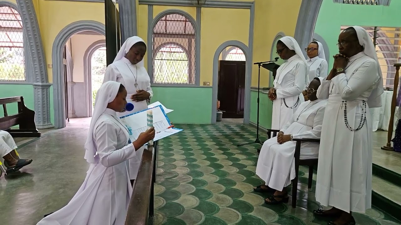 Renewal of Temporary Vows: Sr. Catherine Jeremiah,HHCJ and Sr. Telma Ebong,HHCJ 