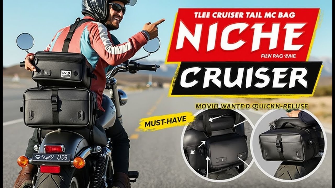 Niche Cruiser 59L Motorcycle Tail Bag Review &ndash; Secure & Waterproof