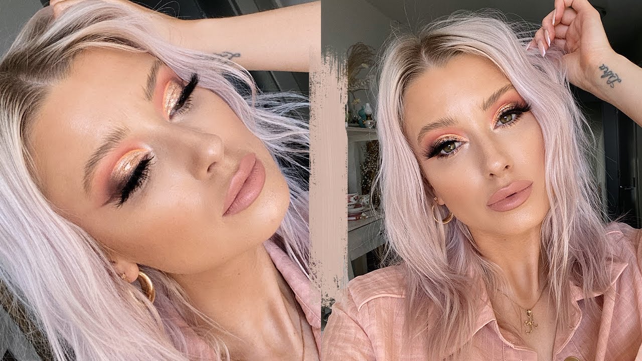 glowing skin + cut crease tutorial | lolaliner