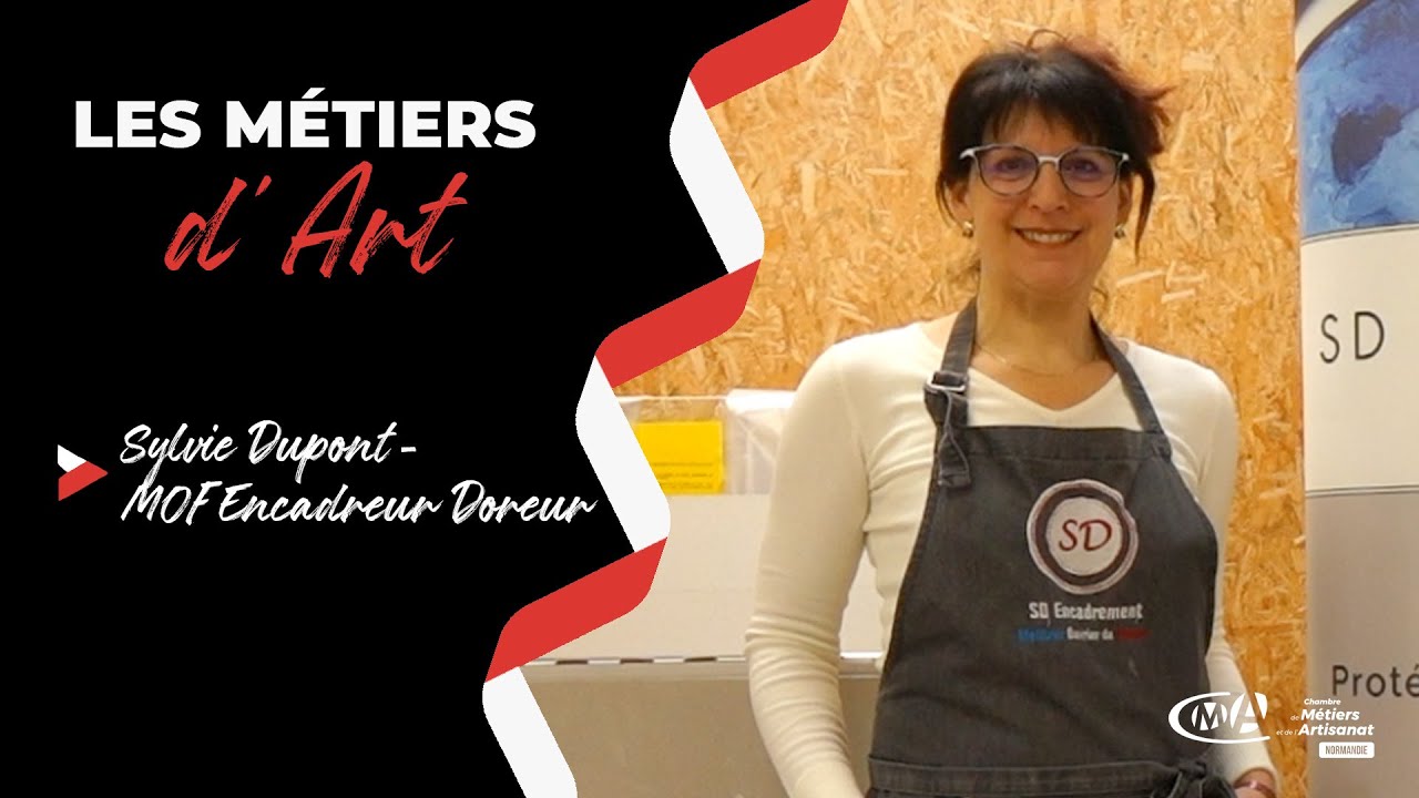 Les M&eacute;tiers d'Art - Sylvie Dupond, Meilleur Ouvrier de France Encadreur Doreur &agrave; Louviers (Eure)