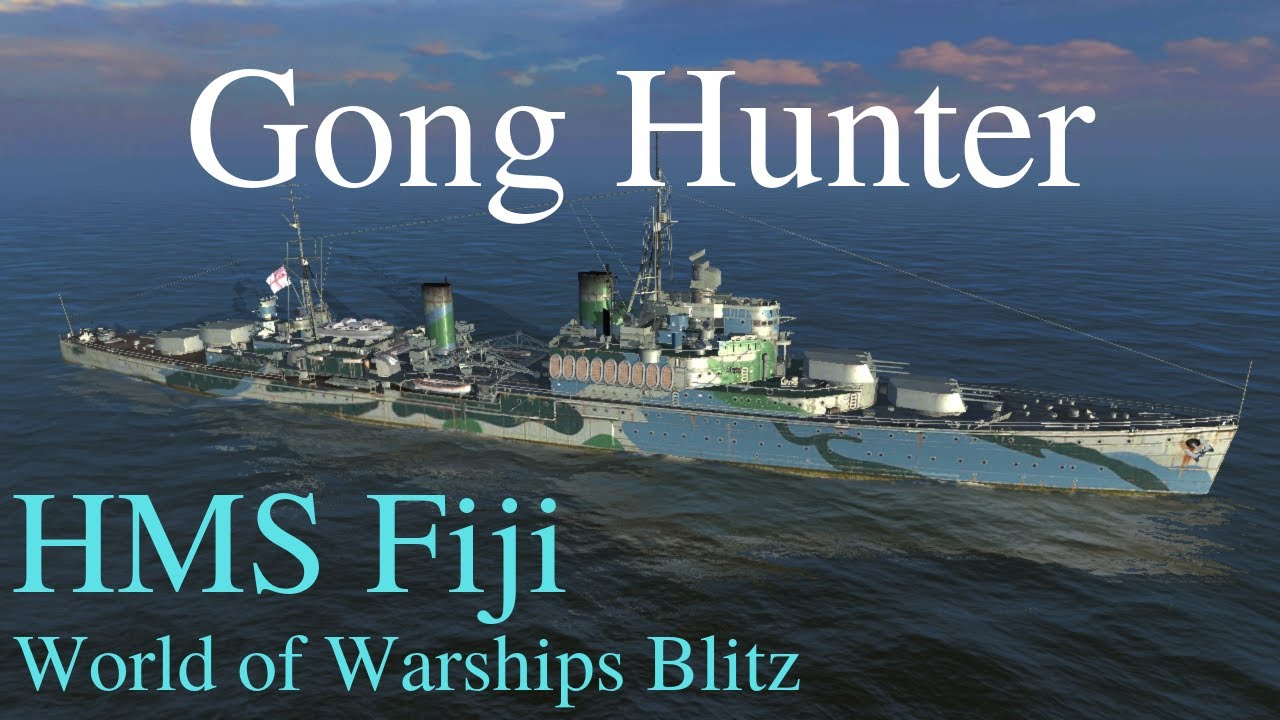 World of Warships Blitz: Fiji. Gong Hunter