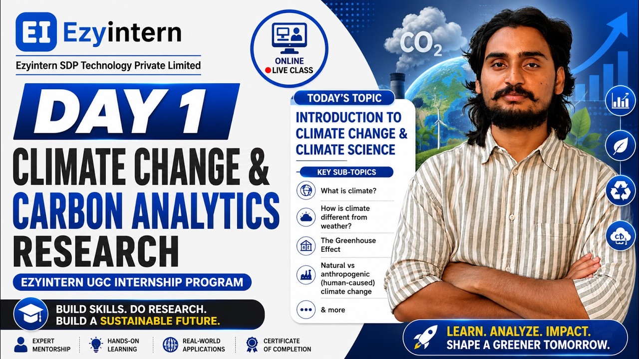 Day 1: Introduction to Climate Change & Climate Science | EzyIntern UGC Internship Program