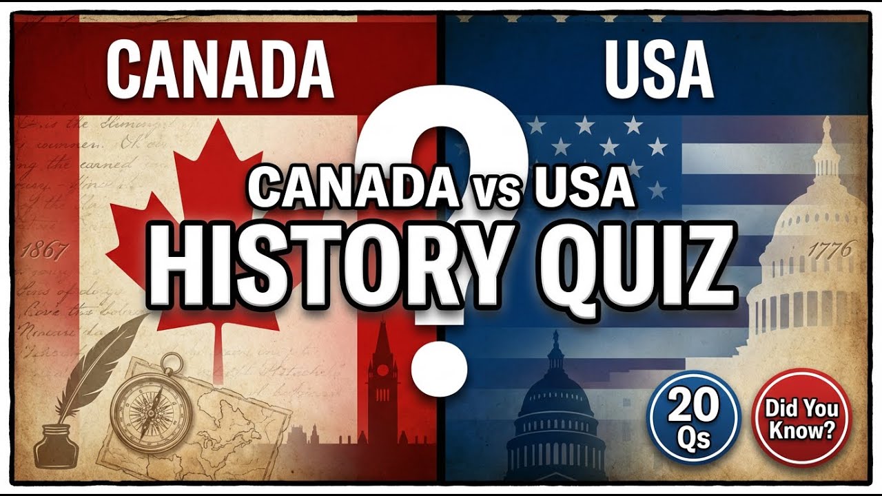 Canada vs America History Quiz 🇨🇦🇺🇸 | 20 Interactive Did You Know Questions!