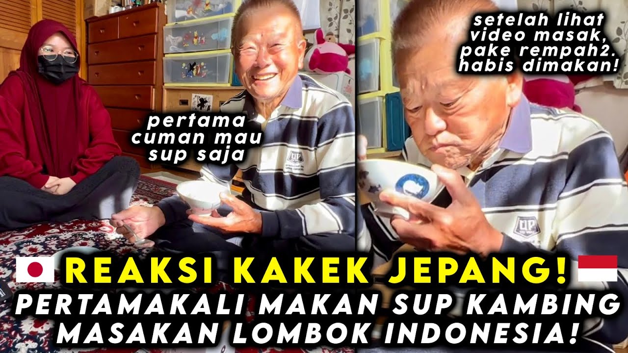 Kakek jepang terkesima melihat anaknya masak dengan rempah2 Indonesia