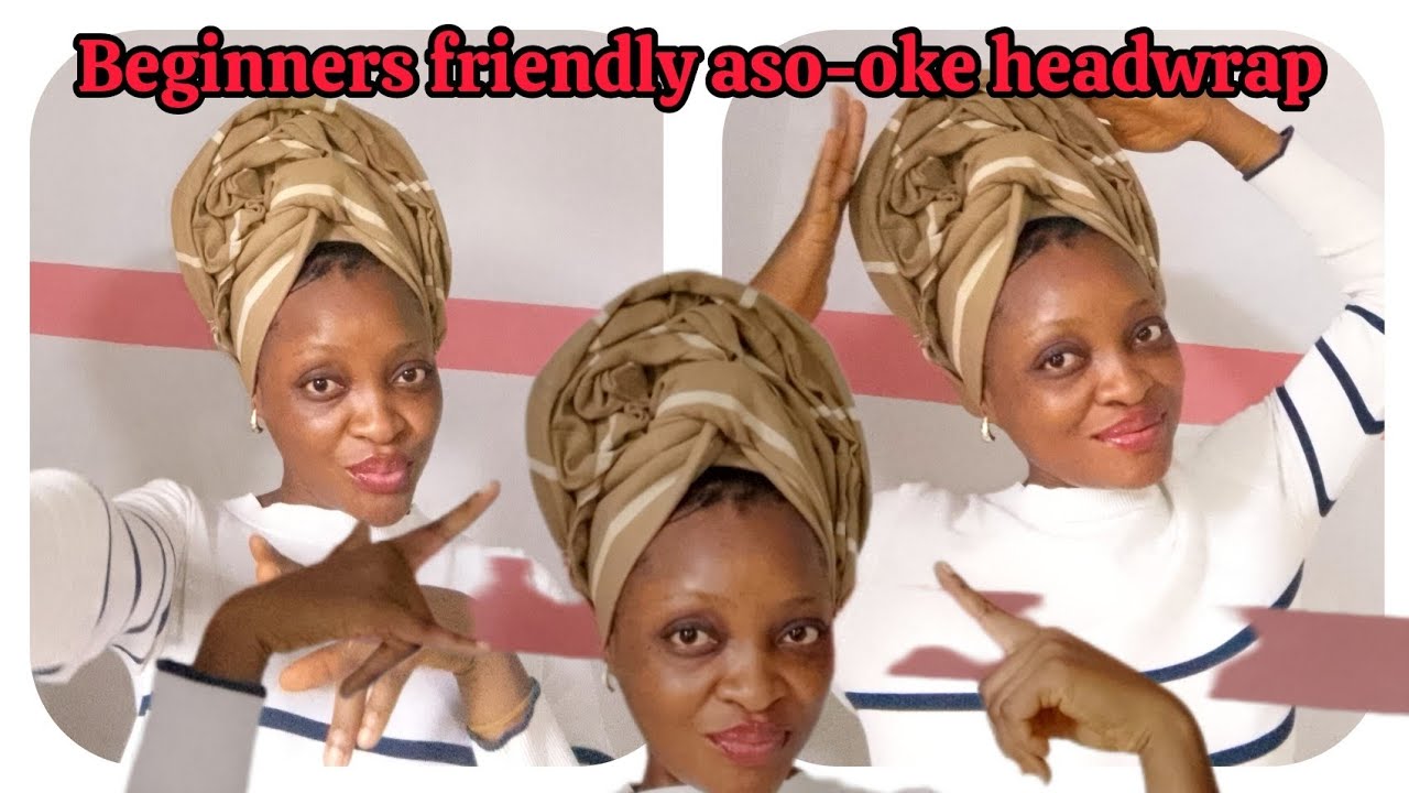 Simple headwrap tutorial for beginners #headwrap #beginners #asooke #gele 