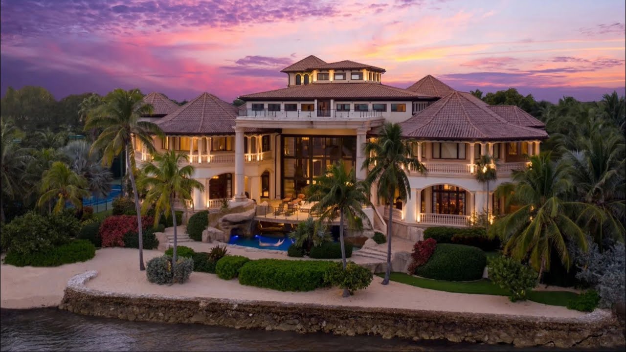$50 MILLION BEACHFRONT CASTLE | Inside  A 48,000 Sq. Ft Mega Mansion in the Cayman Islands.