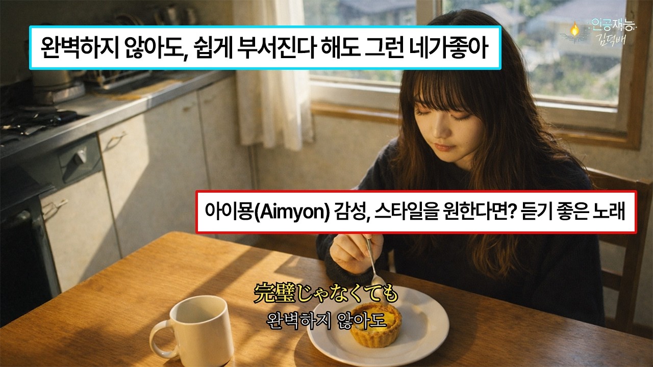 완벽하지 않아도[エッグタルト🥧](Aimyon style JPOP) Lyrics video