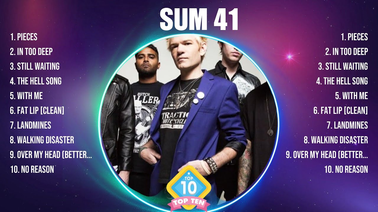 Sum 41 Greatest Hits 2024 Collection - Top 10 Hits Playlist Of All Time