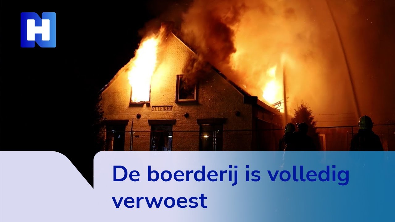 Boerderij verwoest door zeer grote brand in Hoofddorp | NH Nieuws