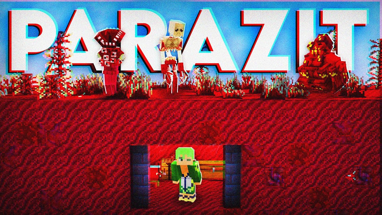 Minecraft Korkun&ccedil; Parazit D&uuml;nyasında Hayatta Kalmaya &Ccedil;alıştım!