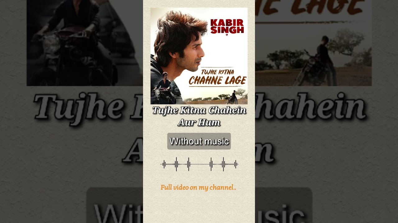 Tujhe Kitna Chahein Aur| Without music (only vocal)#tujhekitnachaheinaurhum#withoutmusic#onlyvocal