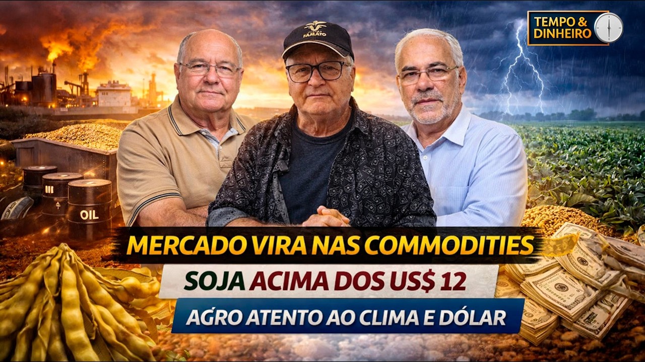 Dólar e petróleo em alta. Soja e café oscilam. Chuvas passam longe do Sul