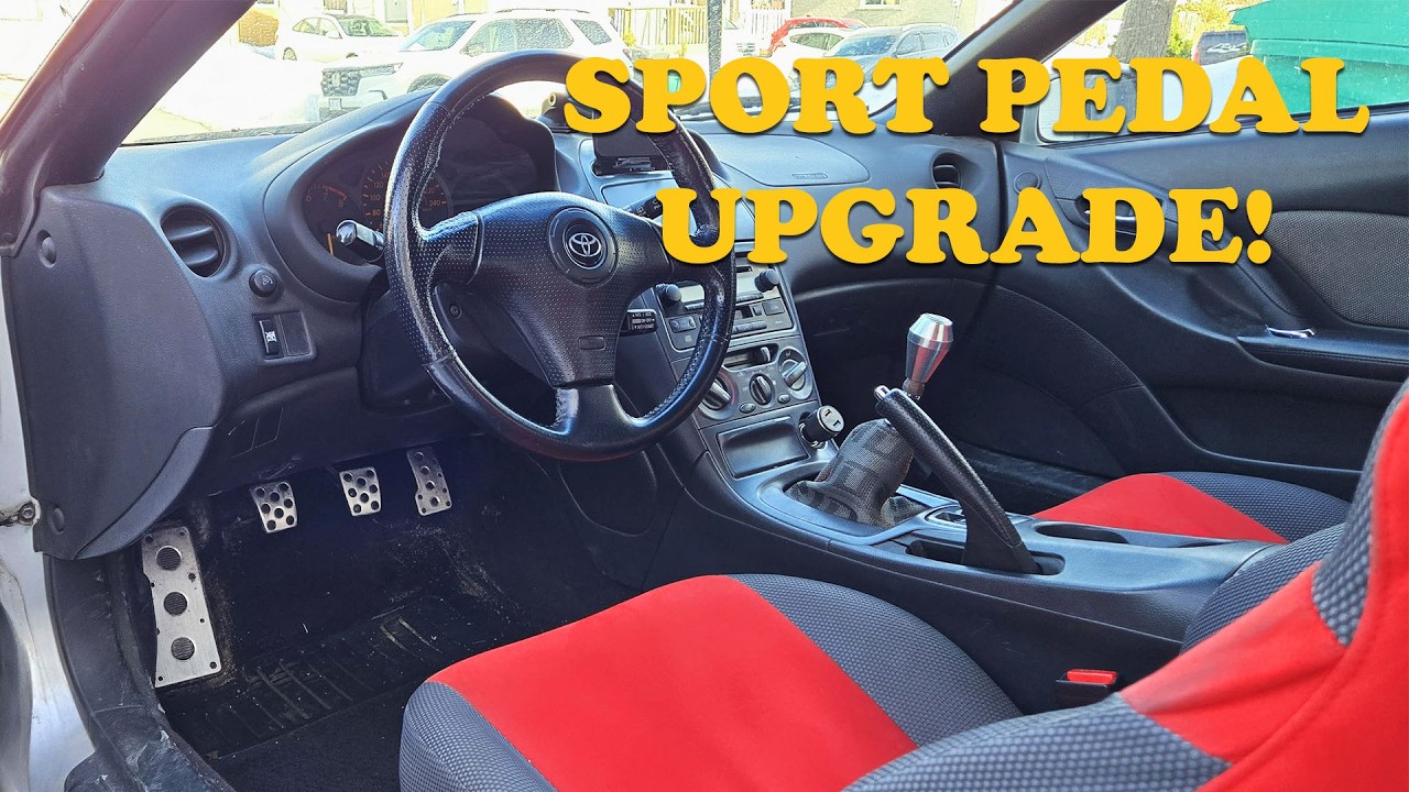 Installing OEM Aluminum Sport Pedals into the celica!