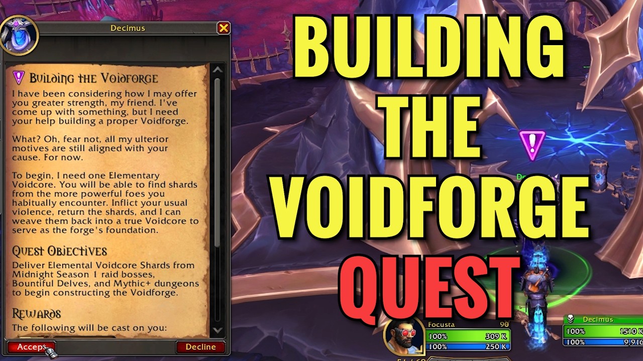 Building The Voidforge Quest (WoW Midnight)