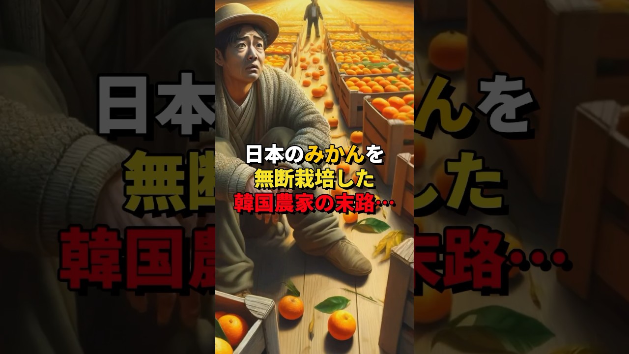 日本のみかんを無断栽培した韓国農家の末路&hellip;#日本 #韓国 #海外の反応