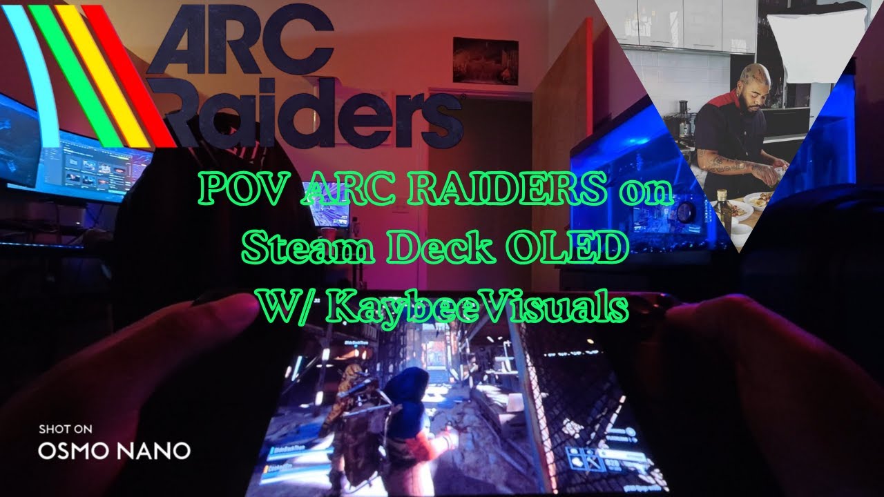 POV ARC RAIDERS on Steam Deck OLED 🔥 Crossplay w/ @KaybeeVisuals | Shot on Dji Nano 