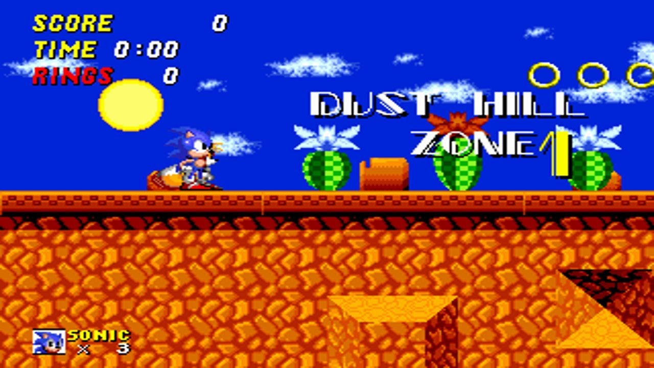 Sonic 2 Beta - Dust Hill Zone