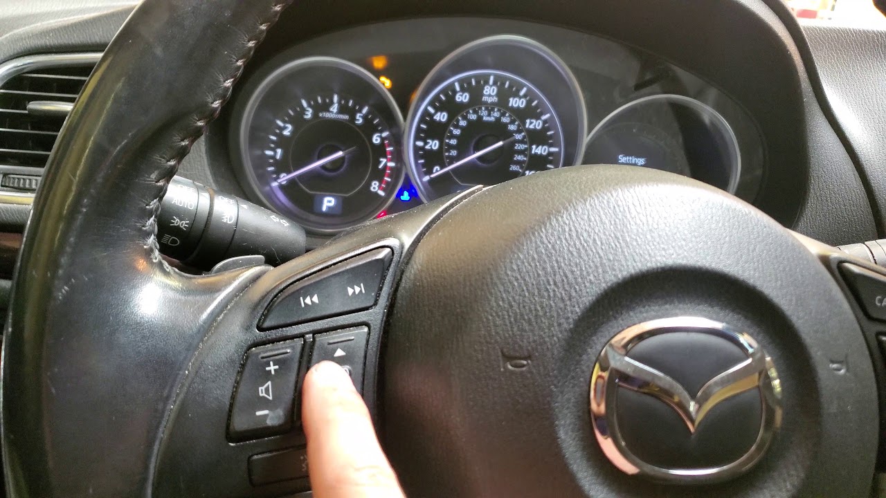 Сброс счетчика замены масла/технического обслуживания для Mazda 6 2013 года.