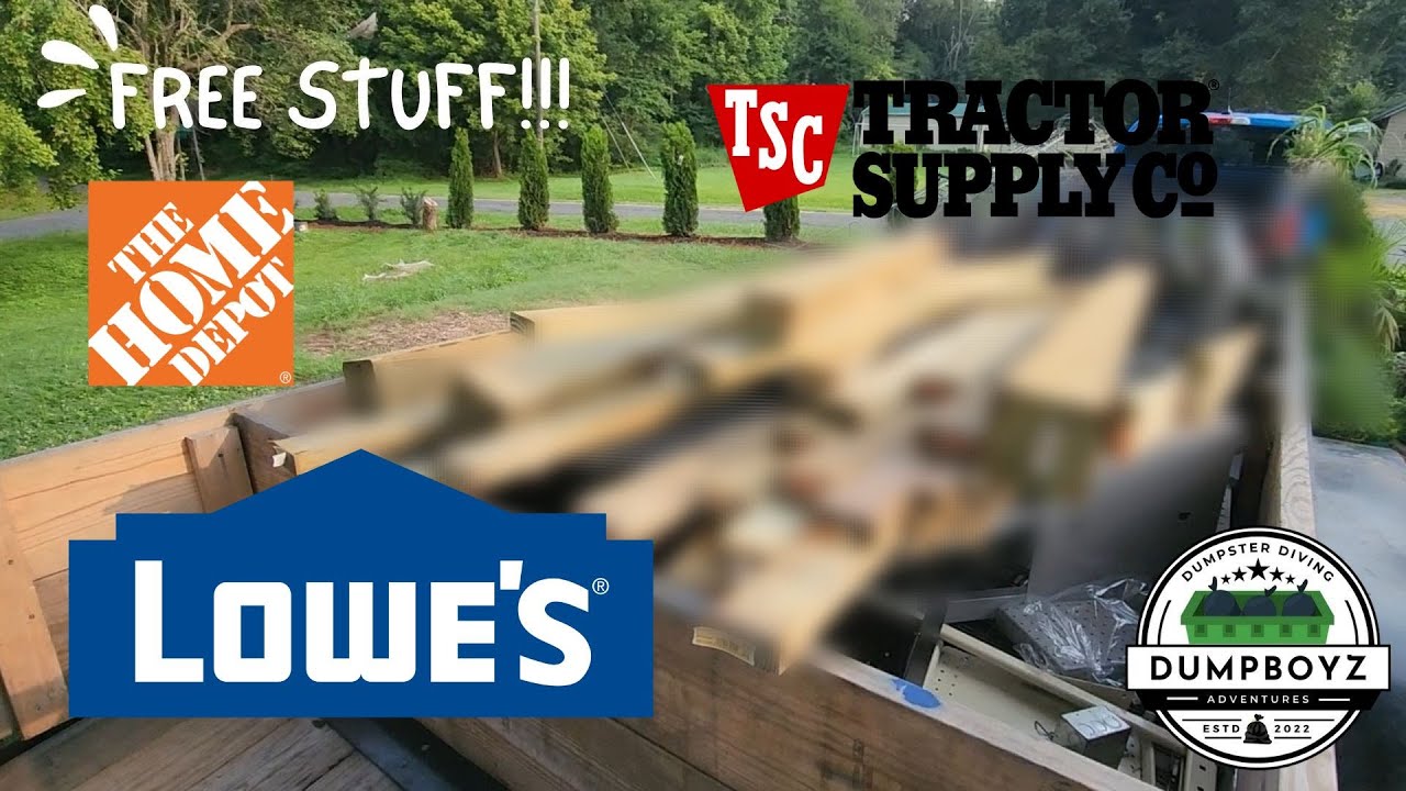 Dumpster Diving Home Depot, Lowes, & Tractor Supply! August 2023.