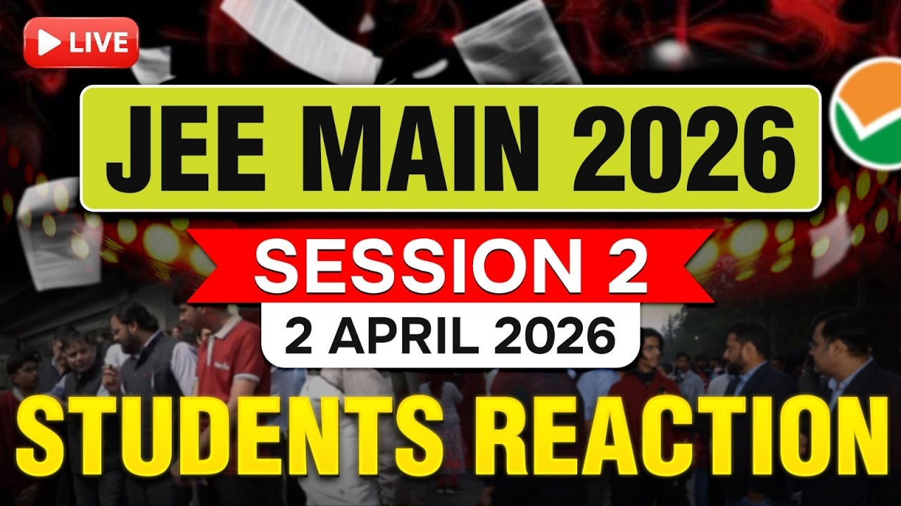 JEE Main 2026: LIVE from Center 🔴 | Session-2 Morning Shift-1 | 2nd April | Motion JEE #jee2026