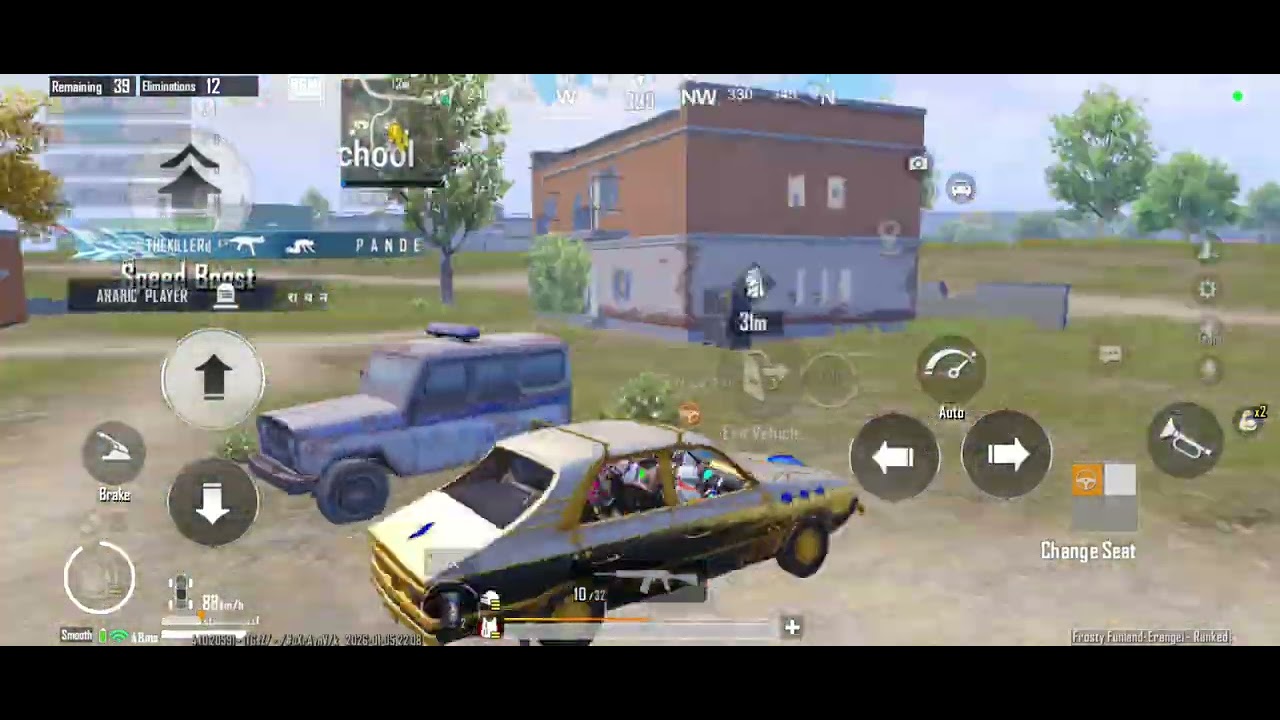 S12K Power 💥 1v4 Kill in Erangel | BGMI