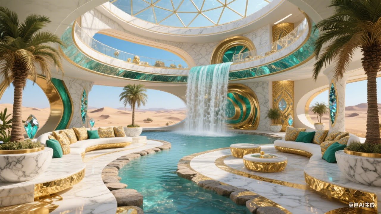 Majestic Arabic Mansion: A Modern Oasis in the Desert