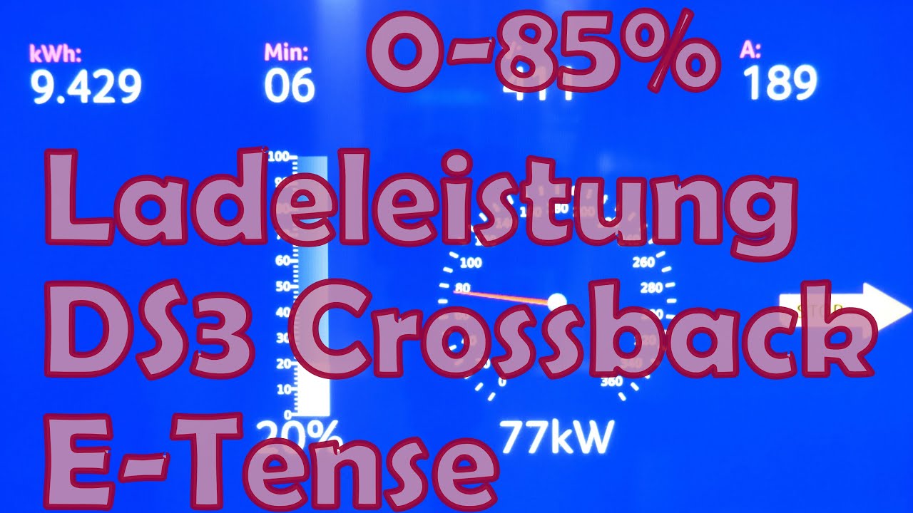 Citroen DS 3 Crossback E-Tense und seine Ladekurve 📉